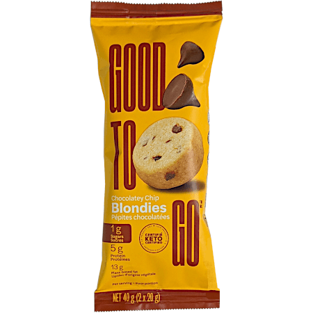 Plant-based, Keto Friendly Chocolatey Chip Blondies
